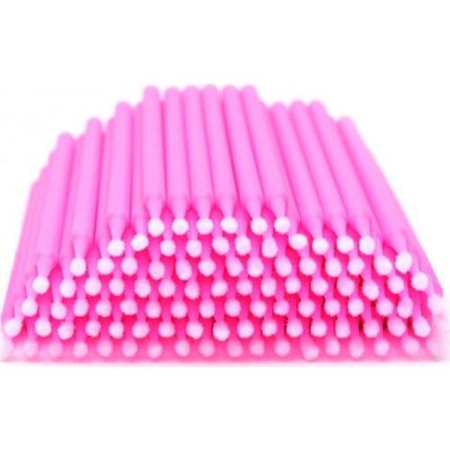 100Pcs Disposable Swabs Multifunction Micro Eyelash Extension Applicator Mascara Brush Stick Non-Linting Swabs Makeup Tools