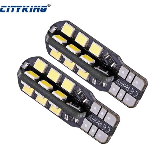 100 x T10 led canbus White light T10 24smd led 2835 smd Light t10 24led Side Wedge parking bulb canbus auto car styling