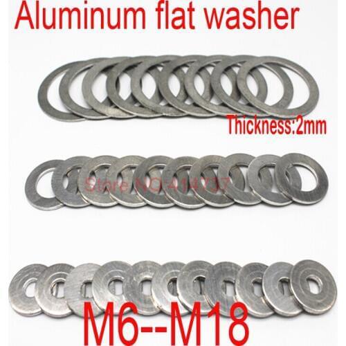 3000 Pcs 14x20x2mm Aluminum flat washer Aluminum sealing ring Aluminum gaskets
