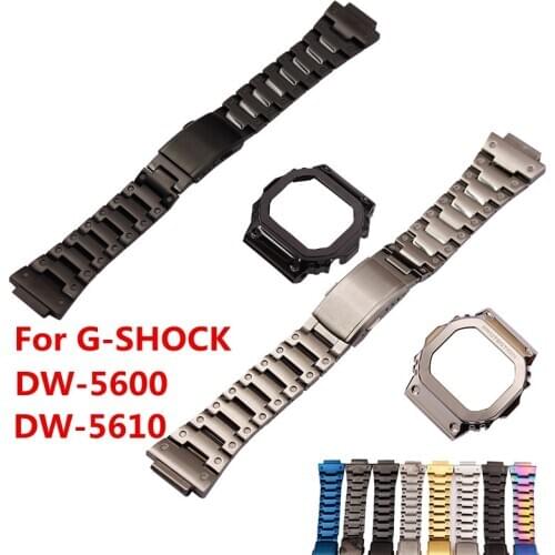 Watch accessories suitable for Casio watch metal case strap DW5600 gw5000 GW-M5610 B5600 modified accessories