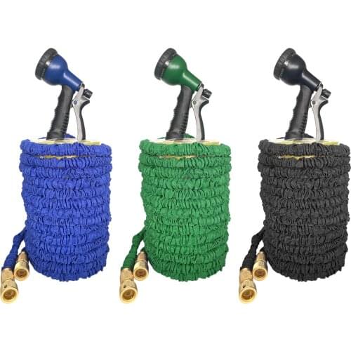 Car Washer Clean Purify Lightweight Flexible Water Hose with 8 Function Spray Gun Connector Storage Bag for Car Washing Garden