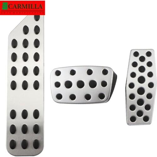Carmilla Aluminum Alloy Car Rest Pedal Gas Pedal Cover Brake Pedals for Chevrolet Cruze for Vauxhall Opel Astra Insignia Parts