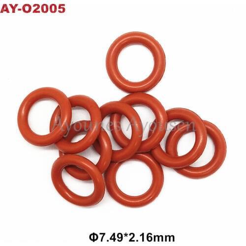 Free shipping Top quality 7.49*2.16mm rubber oring 500pieces for mitsubishi mazda fuel injector repair kits (AY-O2005)