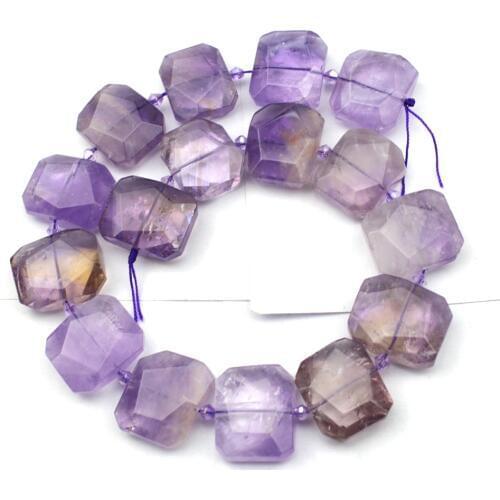Natural Ametrines stone beads natural GEM stone beads DIY loose beads for jewelry making strand 15" wholesale