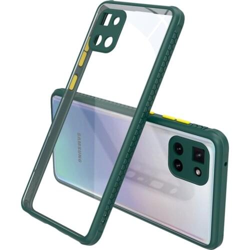 For Samsung Galaxy Note 10 Lite Case Transparent Hard Cover Soft Frame Shockproof Phone Case for Samsung Galaxy Note 10 Lite 10