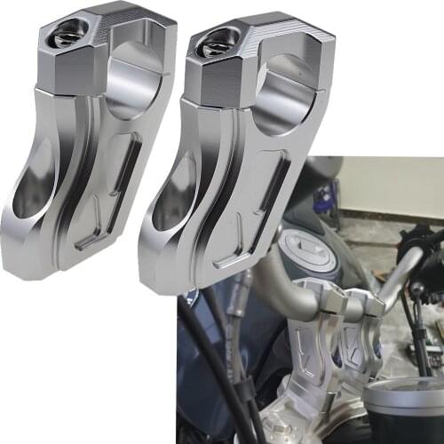 CNC Motorcycle Handlebar Riser Handle Bar Clamp Extend Adapter Accessories for BMW R NINE T 2014 2015 2016 2017 R NINET R 9T