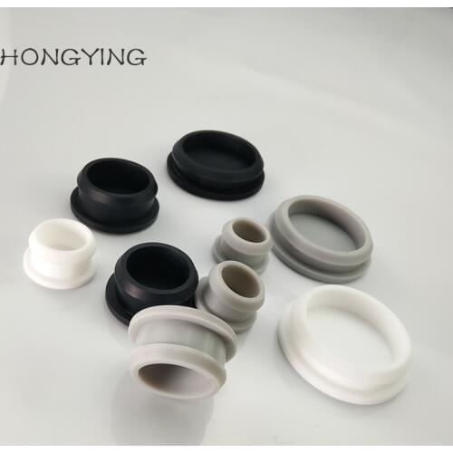 Double-sided Silicone Rubber Plug&Cap Hollow Stopper Sealing Bung for Hole 25mm 30mm 35mm 40mm 45mm 50mm Round end caps Screw