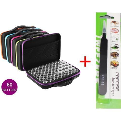 Diamond Painting Box 60 Bottles Collections Bag Storage Bag Tweezers