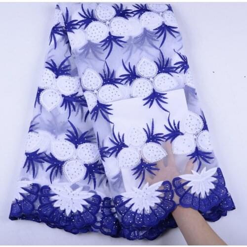 Nigerian French Lace Fabrics For Wedding Dress African Net Lace Fabrics High Quality Embroidered Milk Silk Lace Fabric S1516