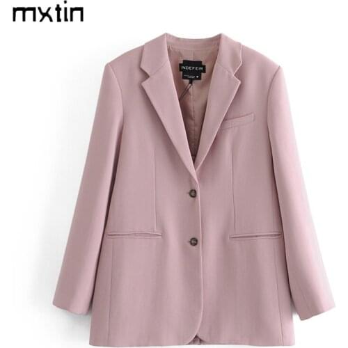 Женские пиджаки блейзеры Mxtin China At AliExpress