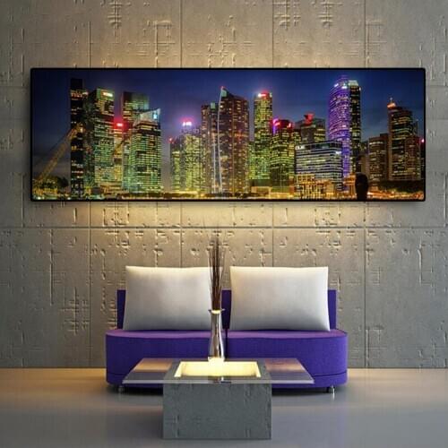 USA House Marinas Chicago city Bay Night Diamond Painting Round Full Drill Diy Mosaic Embroidery Cross Stitch Home Decor