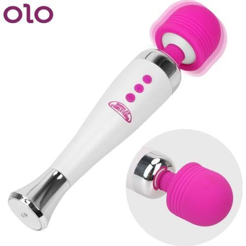 OLO Sex Toys for Women Powerful Vibrator 12 Speed AV Massager Vibrators G-spot USB Charging Clitoris Stimulate Magic Wand