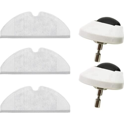 For Xiaomi Roborock 1 / 2 Front Casters Wheel and Mop for S5 Max S51 S55 S50 S6,Robot Vacuum Cleaner Accessories