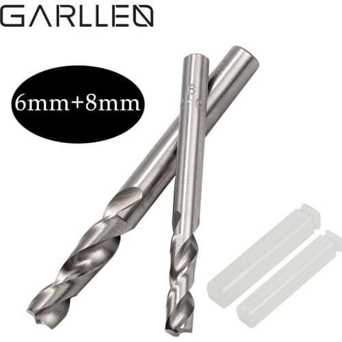 GARLLEN 6mm 8mm HSS CO Spot Weld Drill Bit Kit Professional Remover Cutter Weld Welder Drill Set Cobalt Tip Metalworking Tool
