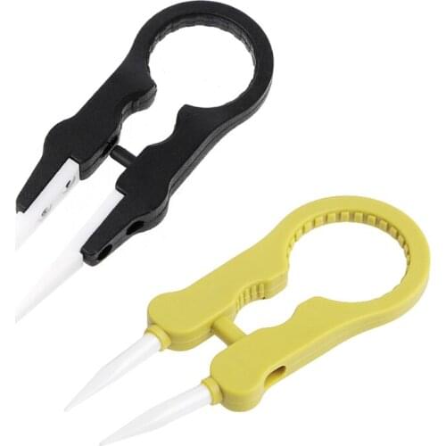 Dropship Multifunctional Steam Vaper Ceramic Insulation Head Tweezers Forceps Black