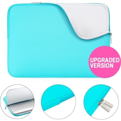 Rainyear Laptop Sleeve Bag Notebook Cover 11,13,14,15,15.6 Inch Tablet Bag For Macbook ASUS Acer HP Protective Case Velvet Blue