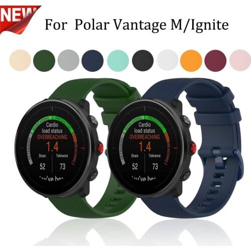 Wrist Strap Sport Band For Polar Vantage M/Lgnite/Grit X/Unite Watch Band Soft Silicone Bracelet Replacement Watch Strap 20/22mm