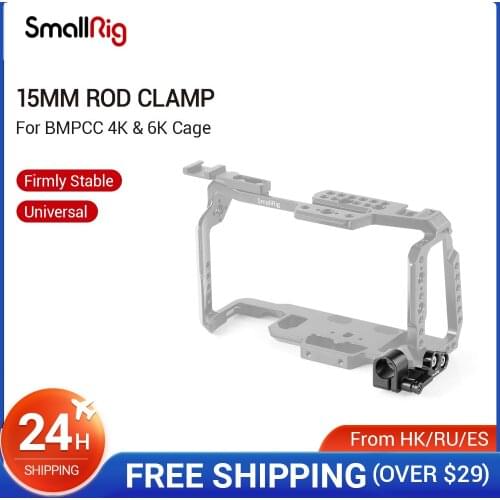 SmallRig 15mm Single Rod Clamp for Blackmagic Design Pocket Cinema Camera BMPCC 4K Cage SmallRig 2203/2255/2254 - 2279