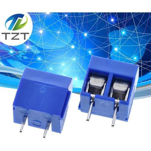 TZT 50pcs 5.08-301-2P 301-2P 50PCS 2 Pin Screw Terminal Block Connector 5mm Pitch