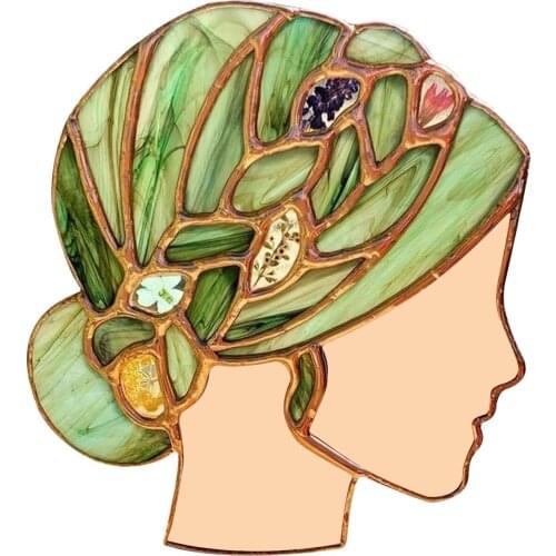 Outdoor Creative Mother Earth Head Acrylic Pendant Home Garden Art Wall Hanging Wall Decoration Window Decoration