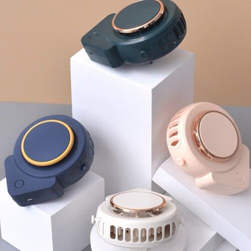 ELOOLE Hanging Neck Fan Mini USB Rechargeable Ventilador Outdoor Travel Handheld Portable Silent Small Electric PC Cooling Fans