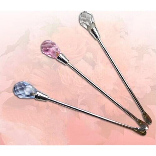 1 Pc Hoge Kwaliteit Draagbare Metalen Nail Art Lepel Acryl Uv Gel Schoonheid Apparatuur Poeder Mix Lepels Stok