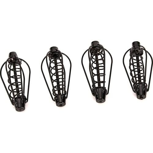 10pcs Black Spring Bait Cage Carp Fishing Feeder 6 Wire Method Swim Feeders Fish Tackle Tools 15g 20g 25g 30g Fishing Tools