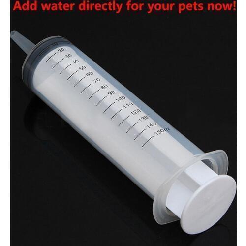 100ml / 150ml Reusable Large Hydroponics Plastic Nutrient Sterile Health Measuring Syringe Tools Dog Cat Feeding Accessories