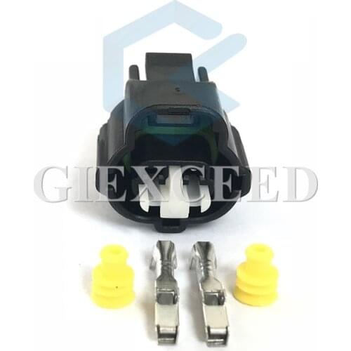 2 Sets 2 Pin 90980-11025 Female Auto Plug For Honda K Series RV Toyota 2JZ IAT VVTi Connector IAT Sensor Socket 1JZ-GTE 2JZ-GTE