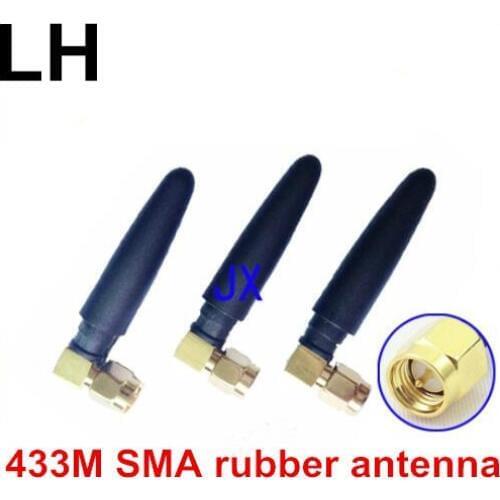 433MHz wirless PCB modem right angle SMA male antenna 2.5dBi
