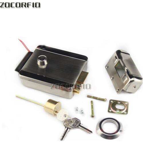 SY1073 double tongue Nickel plating, pulley drive Electric control lock /Security door dedicated electronic lock