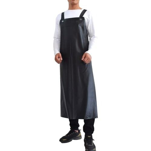 Butcher Apron Market Work Apron Cleaning Apron Waterproof and Oil-proof Thickened Lengthened Acid and Alkali Resistant Apron