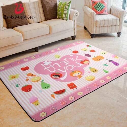 Bubble Kiss Hot Sale Cartoon Carpet Modern Home Living Room Rug Kids Room Cute Decor Carpet Customize Large Baby Crawling Mat