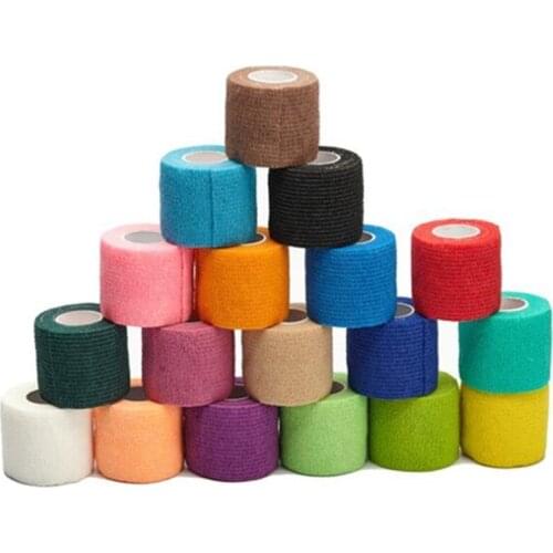 1Pcs 4.5m Elastic Wrap Tape Hunt Disguise Elastoplast Self Adhesive Sports Protector Knee Finger Ankle Bandage
