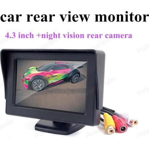Best selling night vision car rear camera wireless Transmitter TFT LCD color 4.3 inch car monitor