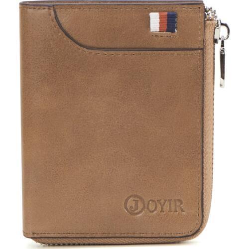 Men Wallet Genuine Leather Card Holder Man Luxury Wallet Short Big Capacity Purse Coin Purse Female Zipper Casual Wallet