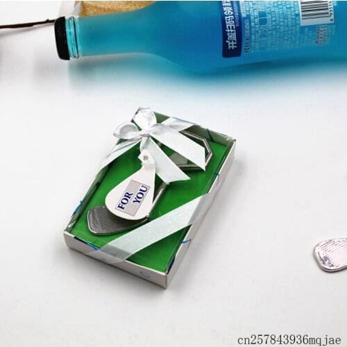 200pcs Golf Racket Bottle Openers Golf Club Beer Openers in Gift Box Party Wedding Giveaways Gift for Guest