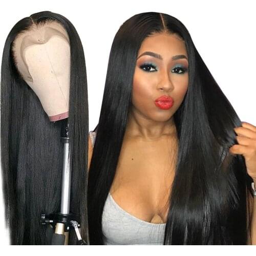 Straight Lace Front Human Hair Wigs For Black Women 30 Inch Lace Wigs Remy Brazilian 13x4 lace Frace Frontal Wigs With Baby Hair