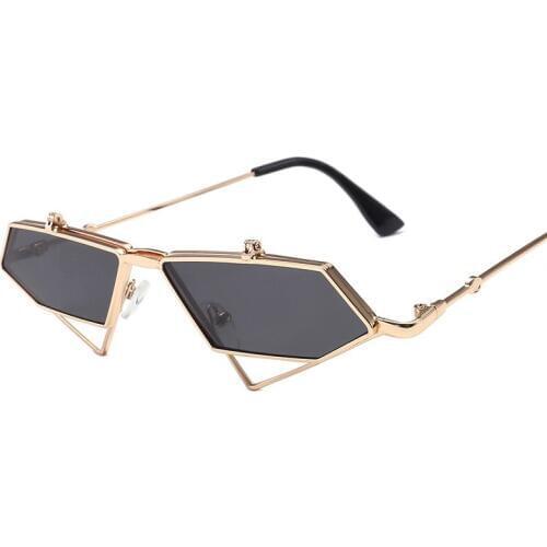 Cateye Sunglasses Women Steam Punk Flip Up Female Glasses 2019 Brand Designer Vintage Retro Sun Glasses for Woman Anti-glare