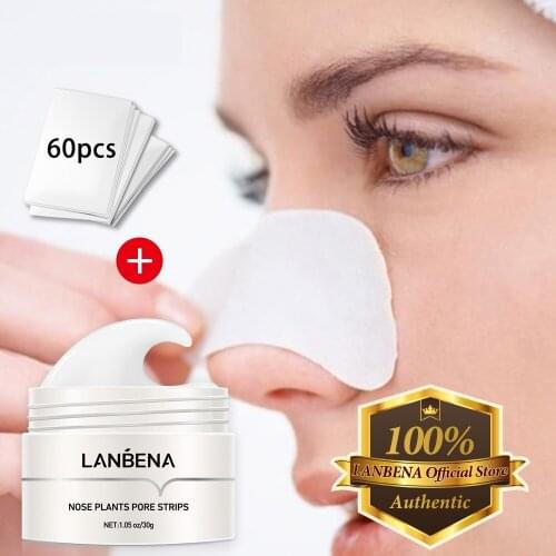 LANBENA Blackhead Remover Nose Face Mask Pore Strip tearing Black Mask Peeling Acne Treatment Unisex Deep Cleansing Skin Care