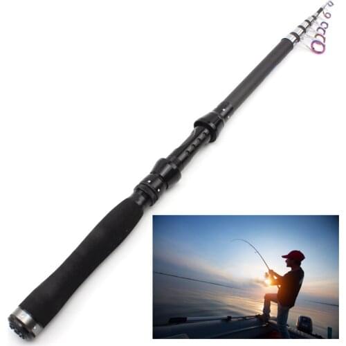 1.8-3.0m Low price Carbon Fiber Fishing Rod M Power fast Telescopic Spinning Fishing Rod Carp Feeder Rod Travel Boats Sea Rock