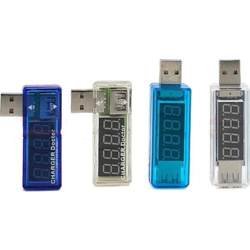 Smart Electronics Digital USB Mobile Power Charging Current Voltage Tester Meter Mini USB Charger Doctor Voltmeter Ammeter