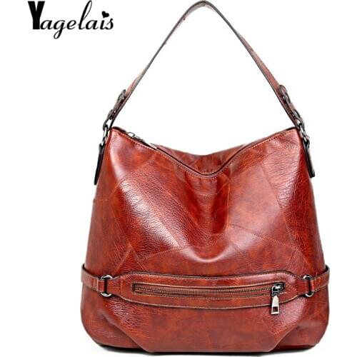 Vintage PU Leather Briefcase Top-handle Luxury Handbags Women Bags Designer Large capacity Shoulder Messenger Bag For Women