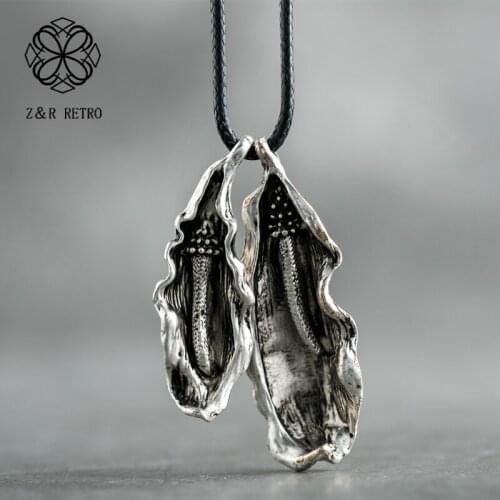 Plant Jewelry Leaf Pendant Necklace for Women Long Rope Chains Vintage necklaces & pendants Jewellery Suspension Alloy Chokers