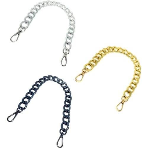 1pcs 41cm Long Aluminum Chain Buckles Shoulder Bags Strap Bag Parts DIY Handles Easy Matching Accessory Handbag Straps Bag