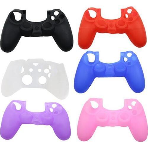 2 pcs Soft Flexible Cover Silicone Case Protection Skin For SONY Playstation 4 PS4 random color