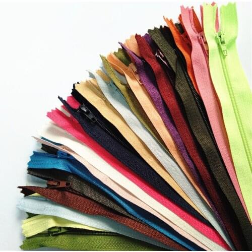 20pcs 3# 30-60 cm (12-24 inch ) nylon coil zipper sewing crafts multi-color optional