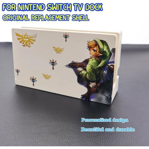 2021 NEW For Nintend Switch TV Dock Animal Crossing Console Replacement Housing Shell Cover for Nintendo Switch TV Dock Case