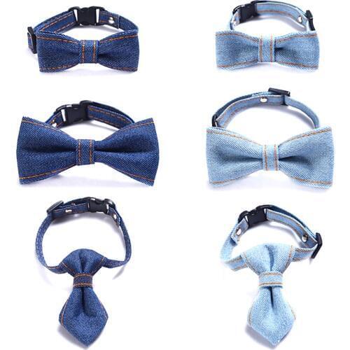 3PCS Pet Tie Set Adjustable Dog Necktie Pet Bowtie Pet Supplies Cowboy Bowtie Set Pet Supplies