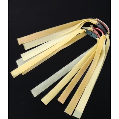 5PCS 0.4-2mm Slingshot Hunting Powerful Flat Rubber Band High Elasticity Outdoor Catapult Sports Profession Shooting Accessories